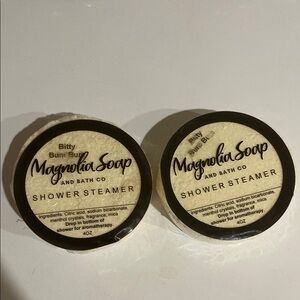 New Magnolia Soap and Bath Co Shower Steamer Set of 2 - Bitty Bum Bum Scent